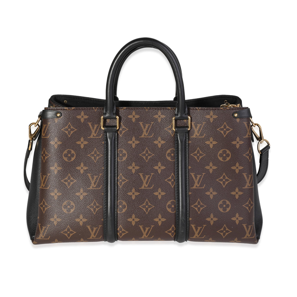Louis Vuitton Louis Vuitton Monogram Canvas & Black Leather Soufflot MM