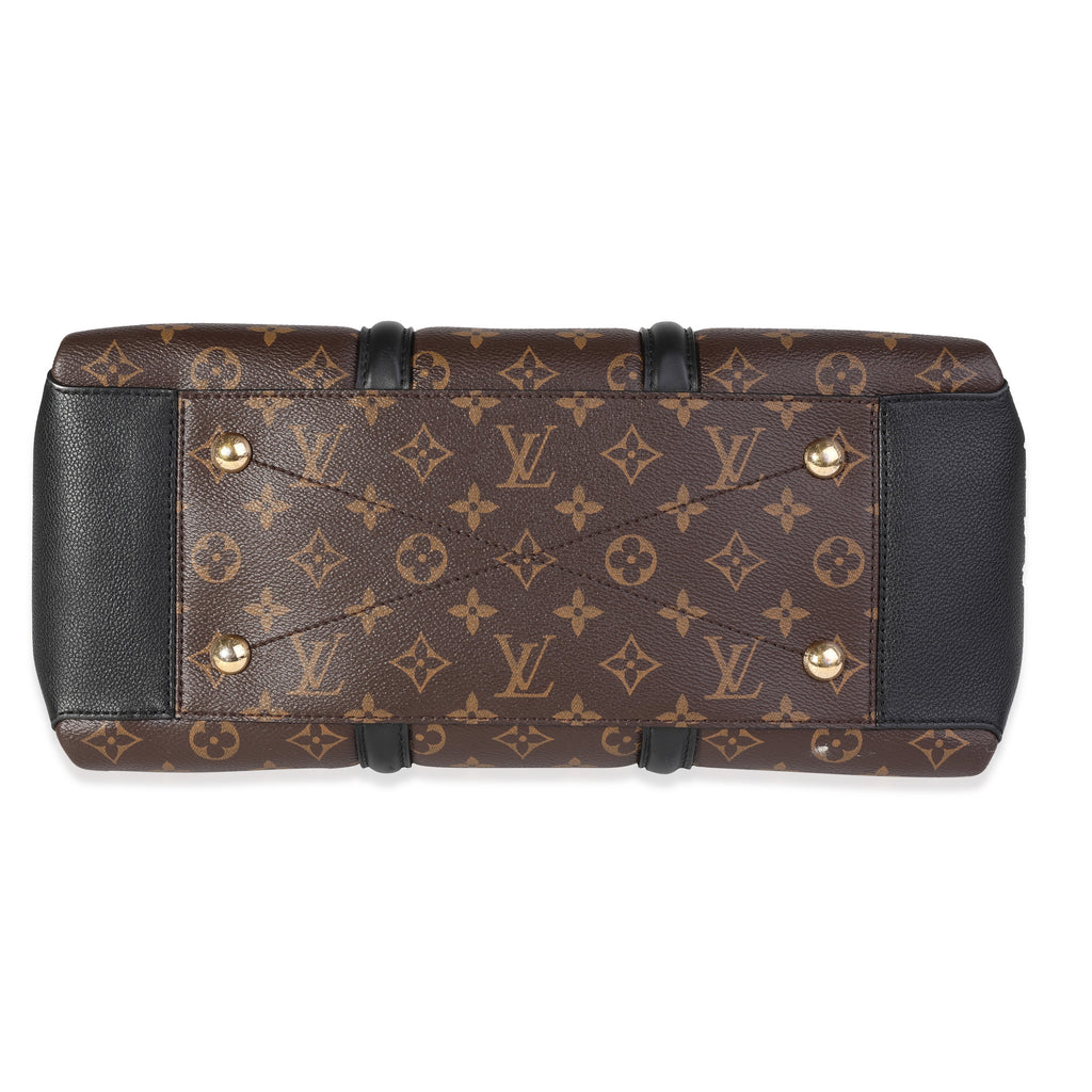 Louis Vuitton Louis Vuitton Monogram Canvas & Black Leather Soufflot MM