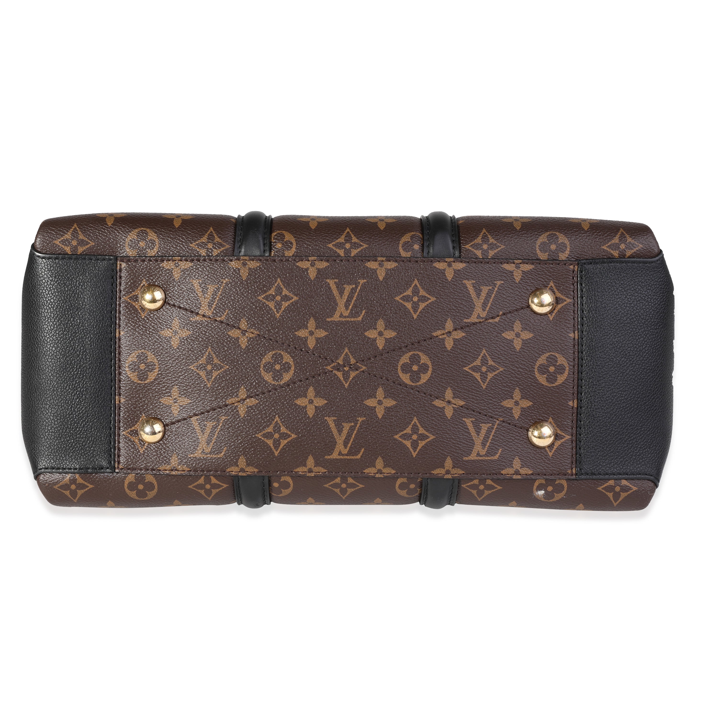 Louis Vuitton Louis Vuitton Monogram Canvas & Black Leather Soufflot MM