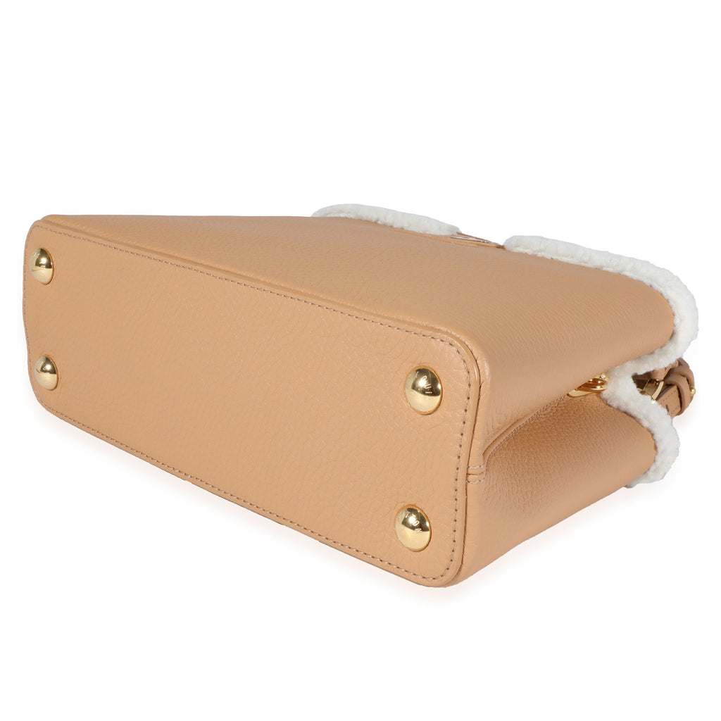 Louis Vuitton Louis Vuitton Arizona Taurillon & Shearling Capucines BB
