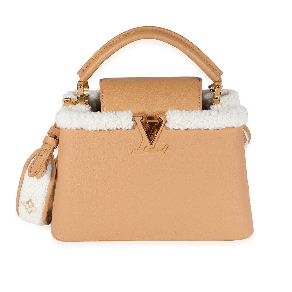 Louis Vuitton Louis Vuitton Arizona Taurillon & Shearling Capucines BB