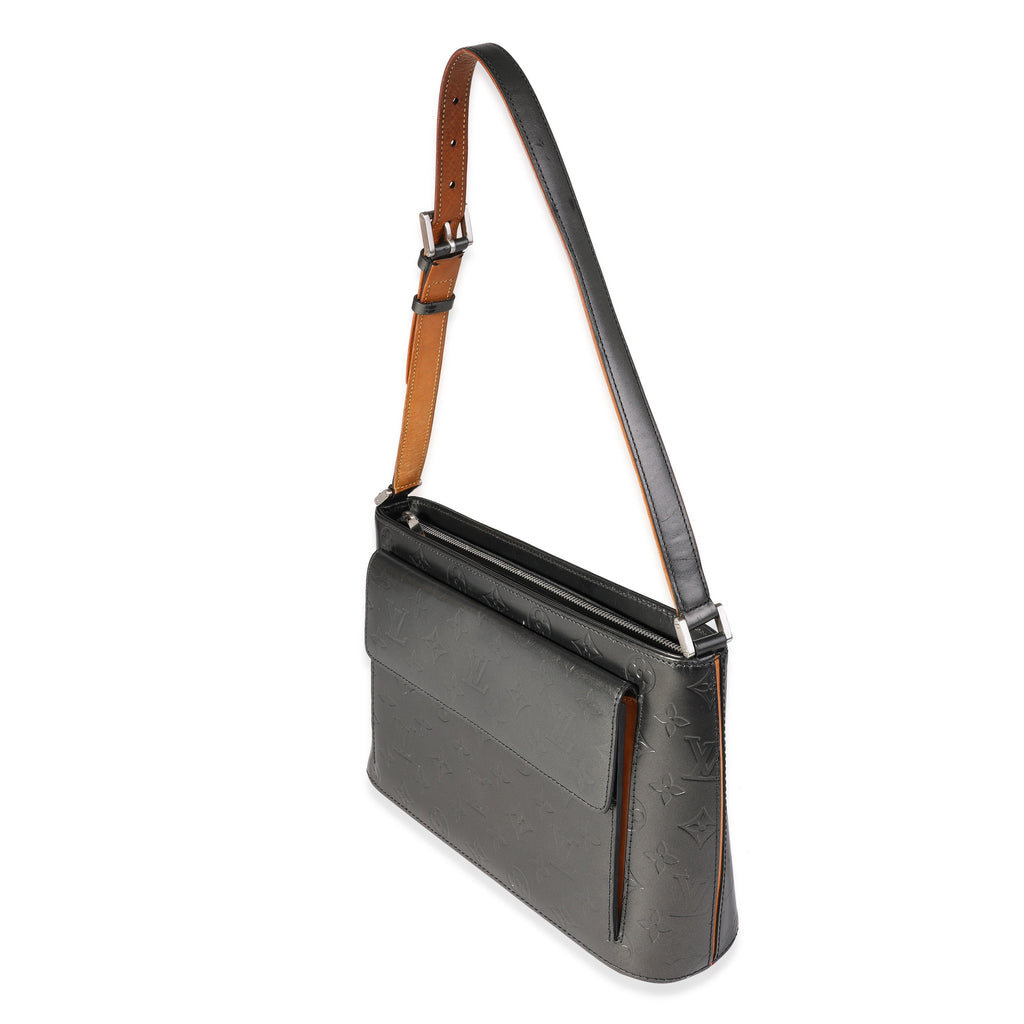 Louis Vuitton Louis Vuitton Gunmetal Monogram Mat Alston Bag