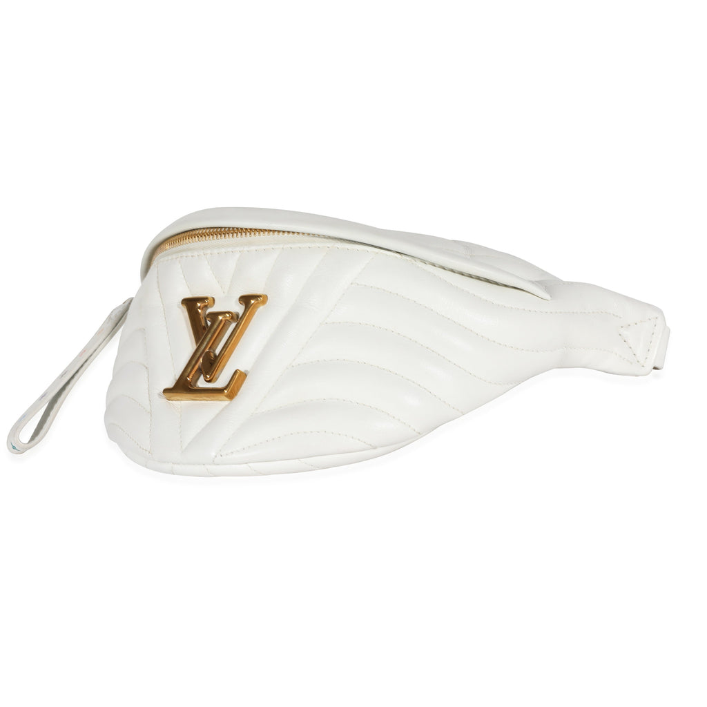 Louis Vuitton Louis Vuitton White Matelassé Leather New Wave Bumbag