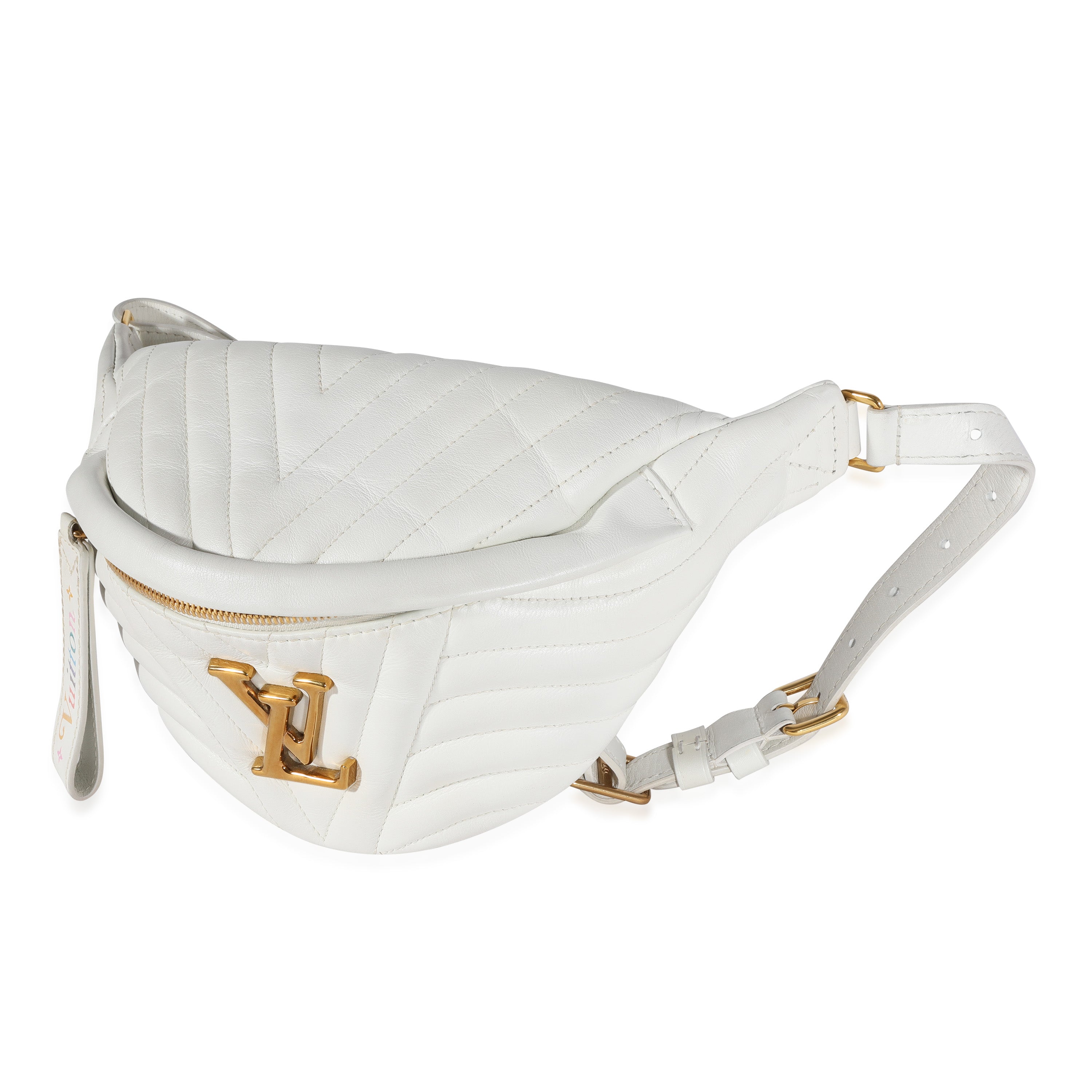 Louis Vuitton Louis Vuitton White Matelassé Leather New Wave Bumbag
