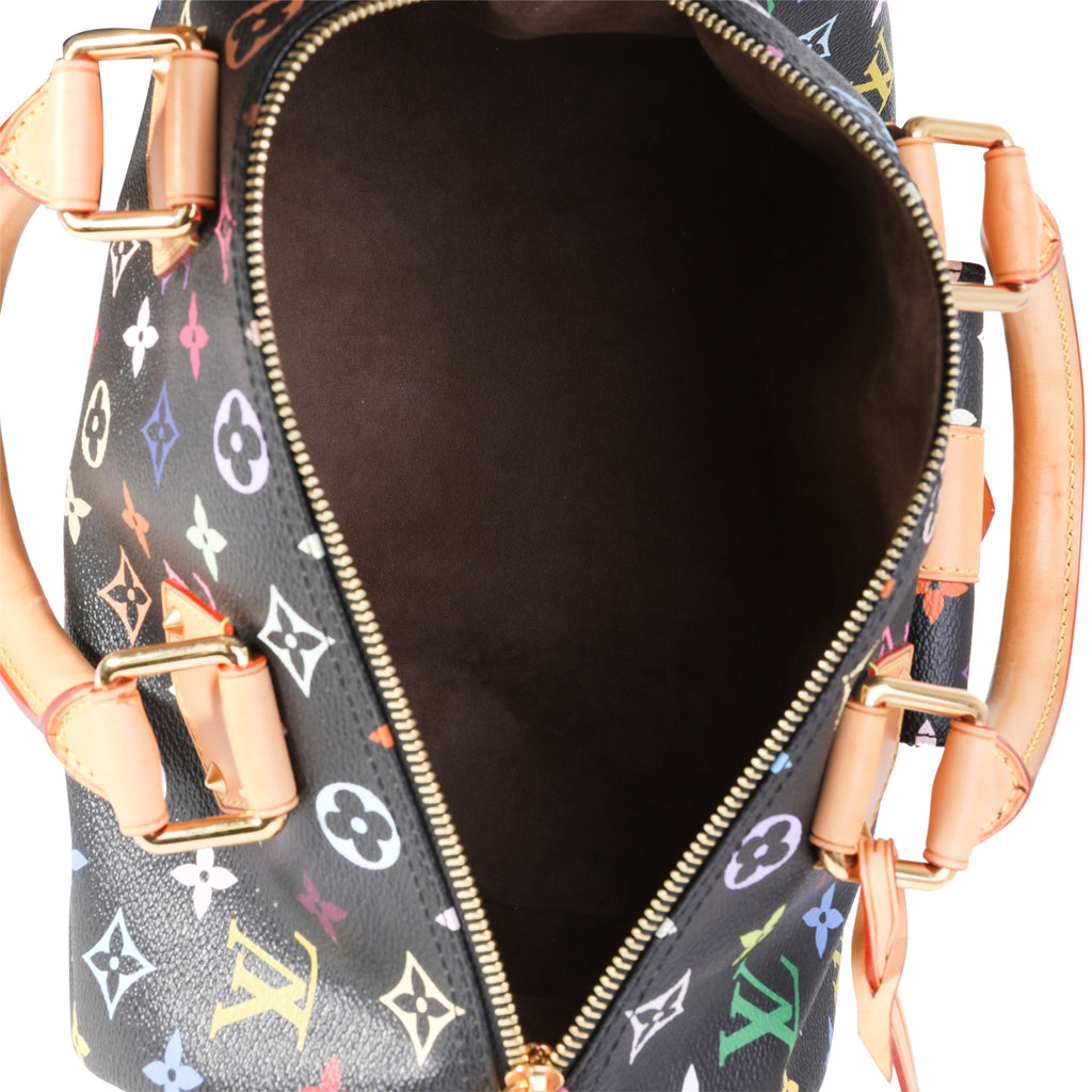 Louis Vuitton Louis Vuitton x Takashi Murakami Black Speedy 30