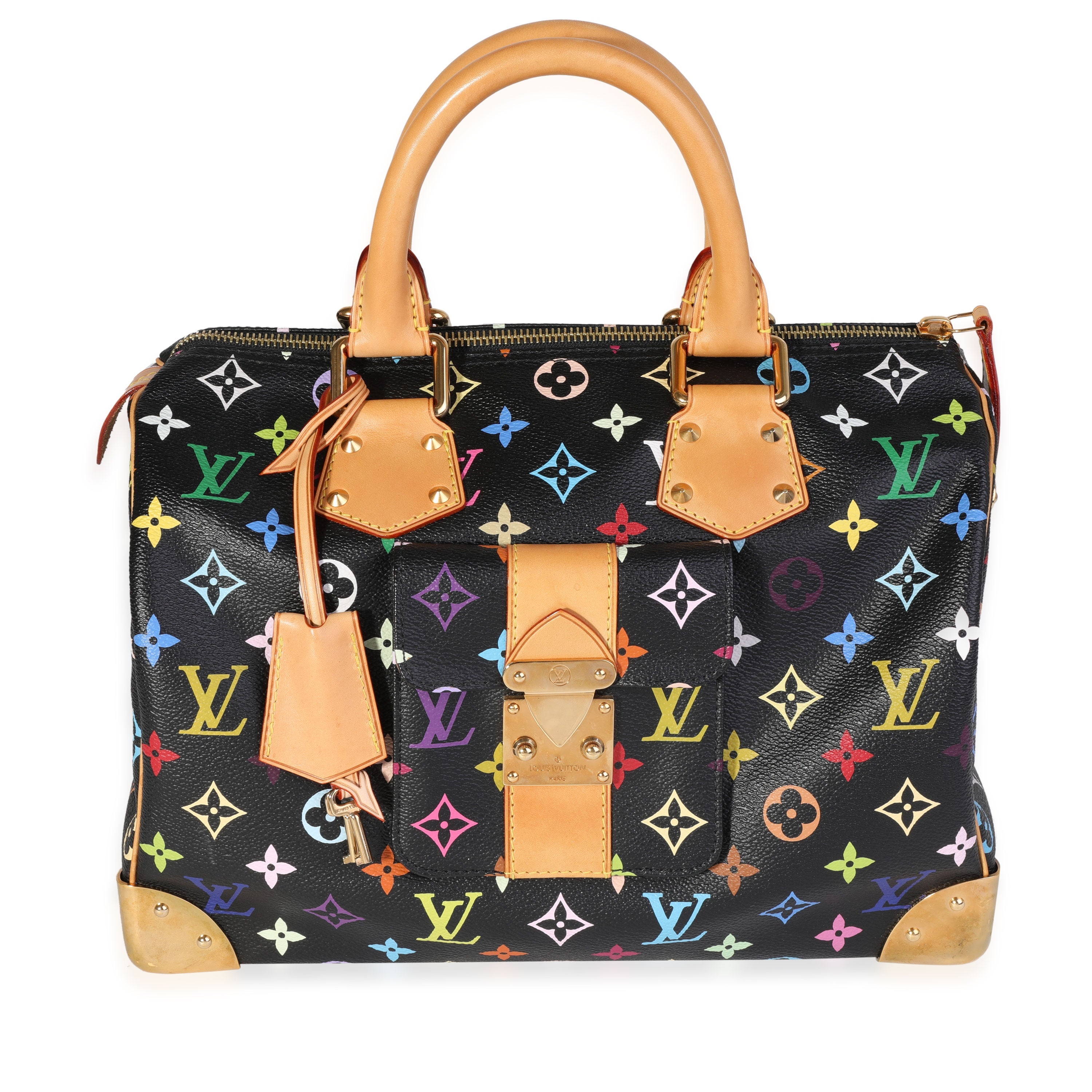 Louis Vuitton Louis Vuitton x Takashi Murakami Black Speedy 30