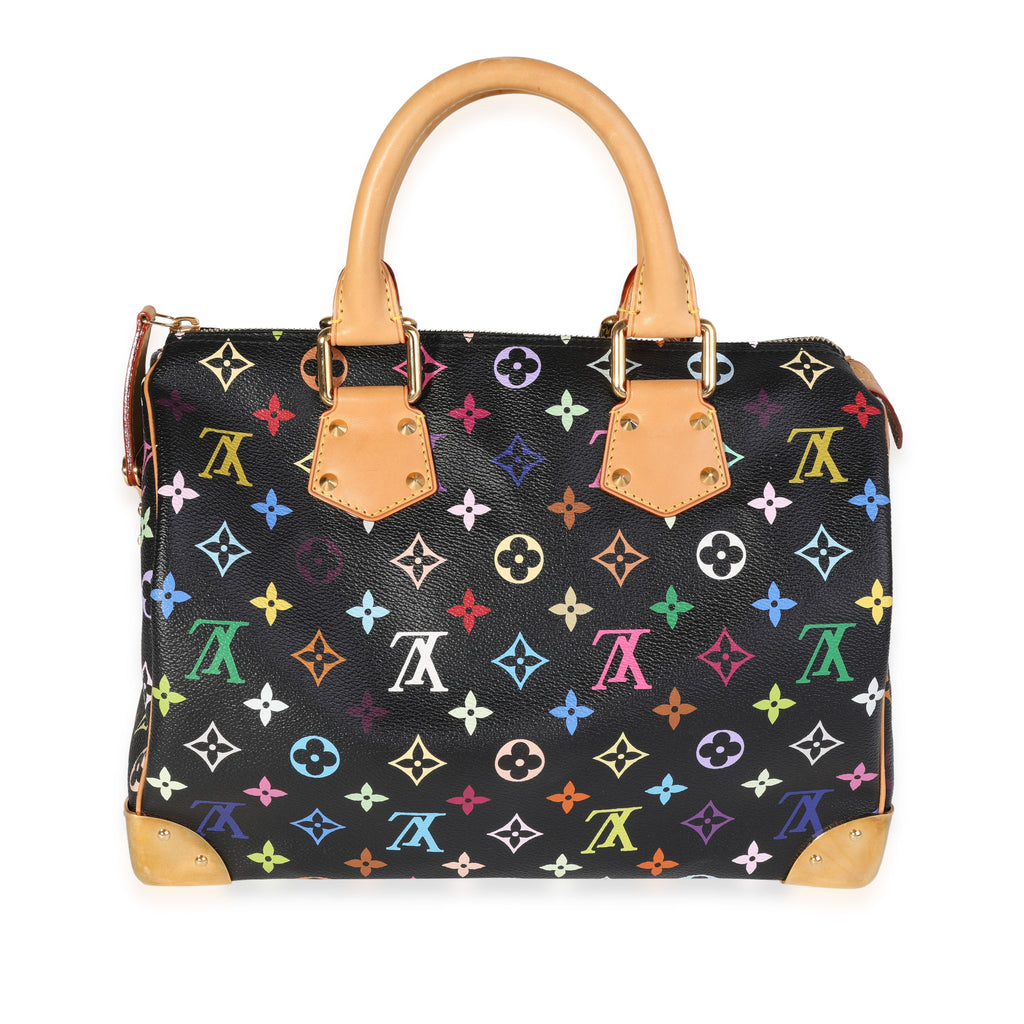 Louis Vuitton Louis Vuitton x Takashi Murakami Black Speedy 30