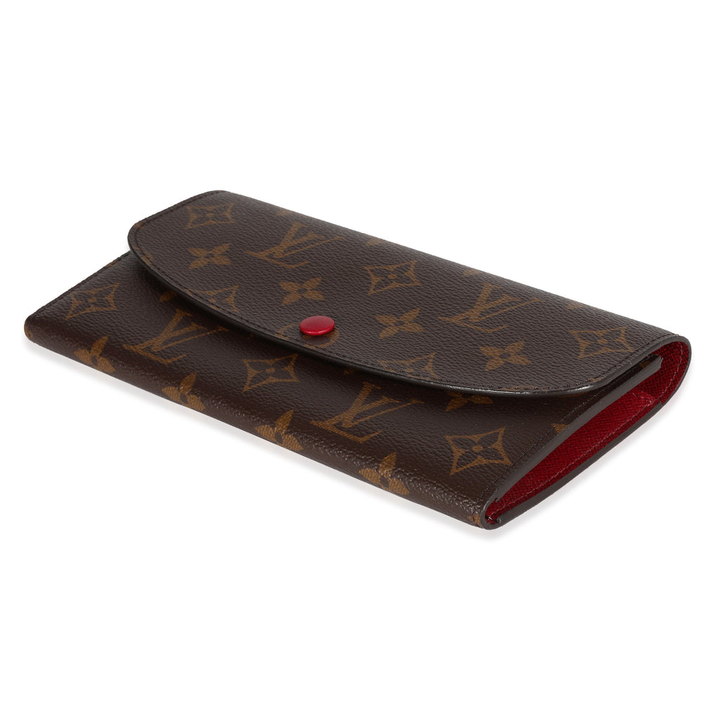 Louis Vuitton Louis Vuitton Monogram Canvas & Fuchsia Emilie Wallet