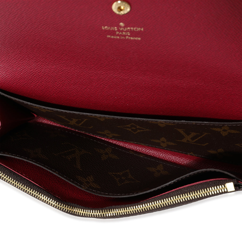 Louis Vuitton Louis Vuitton Monogram Canvas & Fuchsia Emilie Wallet