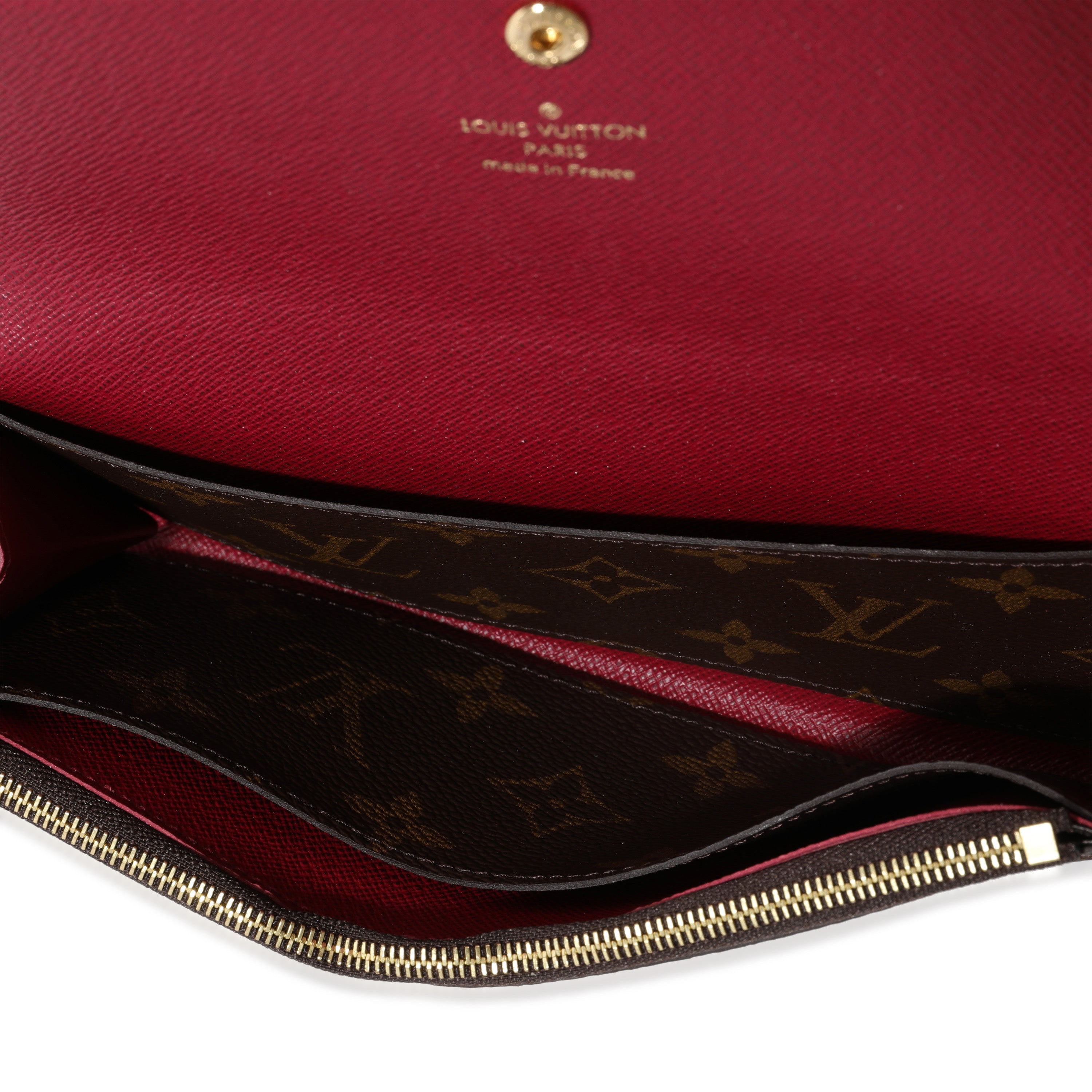 Louis Vuitton Louis Vuitton Monogram Canvas & Fuchsia Emilie Wallet