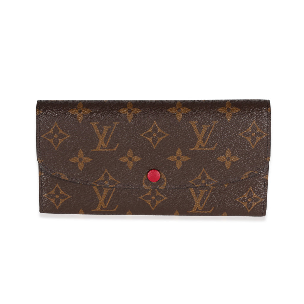 Louis Vuitton Louis Vuitton Monogram Canvas & Fuchsia Emilie Wallet