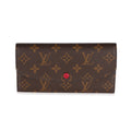 Louis Vuitton Louis Vuitton Monogram Canvas & Fuchsia Emilie Wallet
