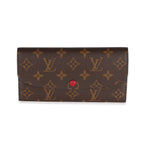Louis Vuitton Louis Vuitton Monogram Canvas & Fuchsia Emilie Wallet