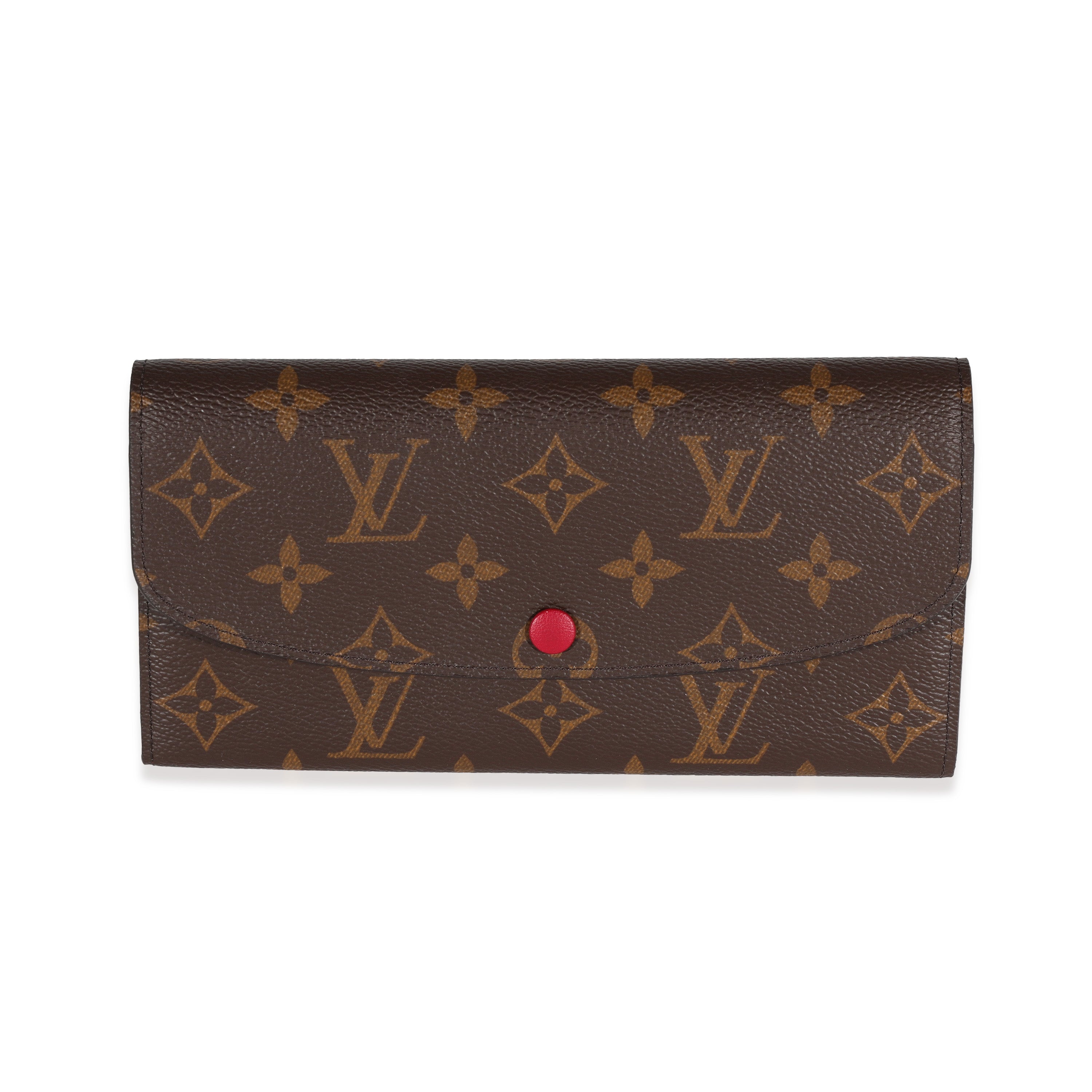 Louis Vuitton Louis Vuitton Monogram Canvas & Fuchsia Emilie Wallet