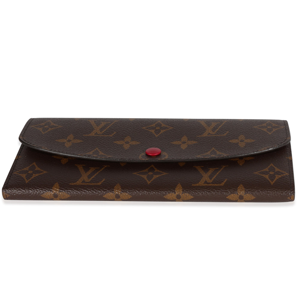 Louis Vuitton Louis Vuitton Monogram Canvas & Fuchsia Emilie Wallet