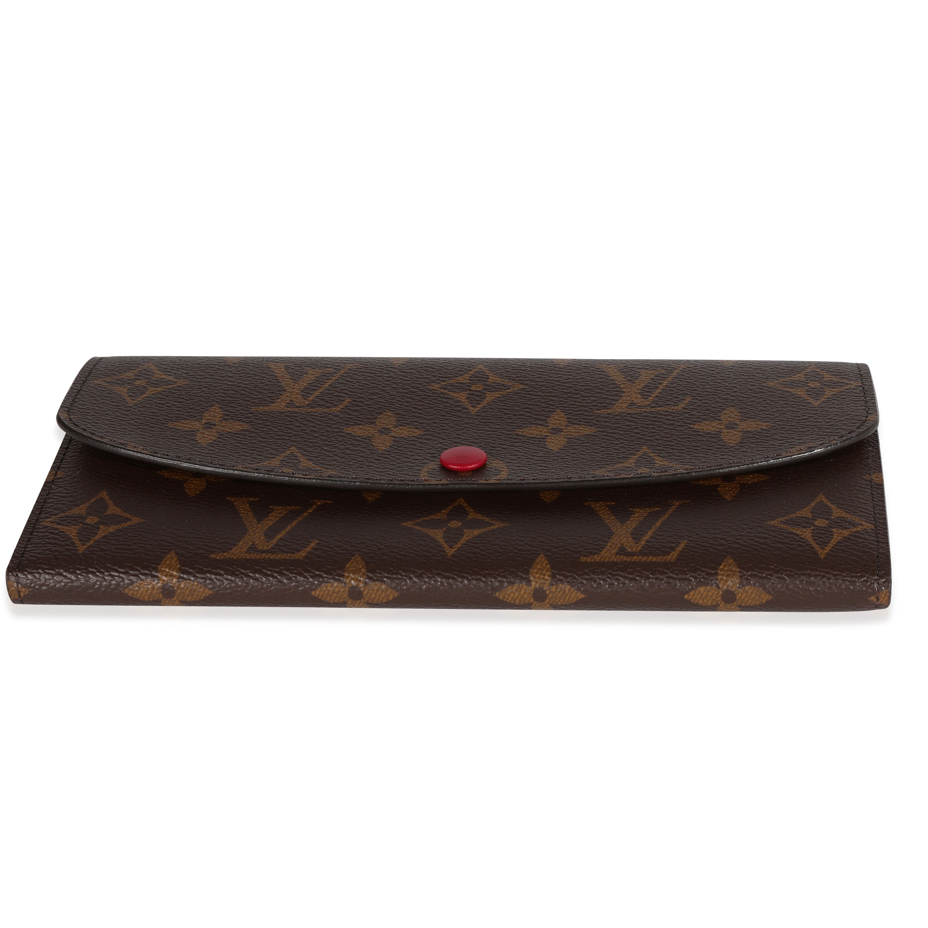 Louis Vuitton Louis Vuitton Monogram Canvas & Fuchsia Emilie Wallet