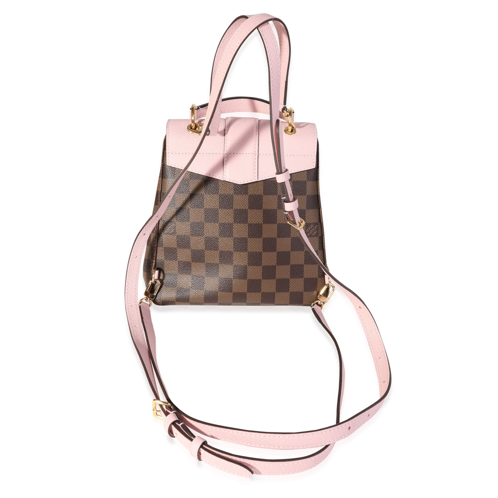 Louis Vuitton Louis Vuitton Damier Ebene & Magnolia Leather Clapton Backpack