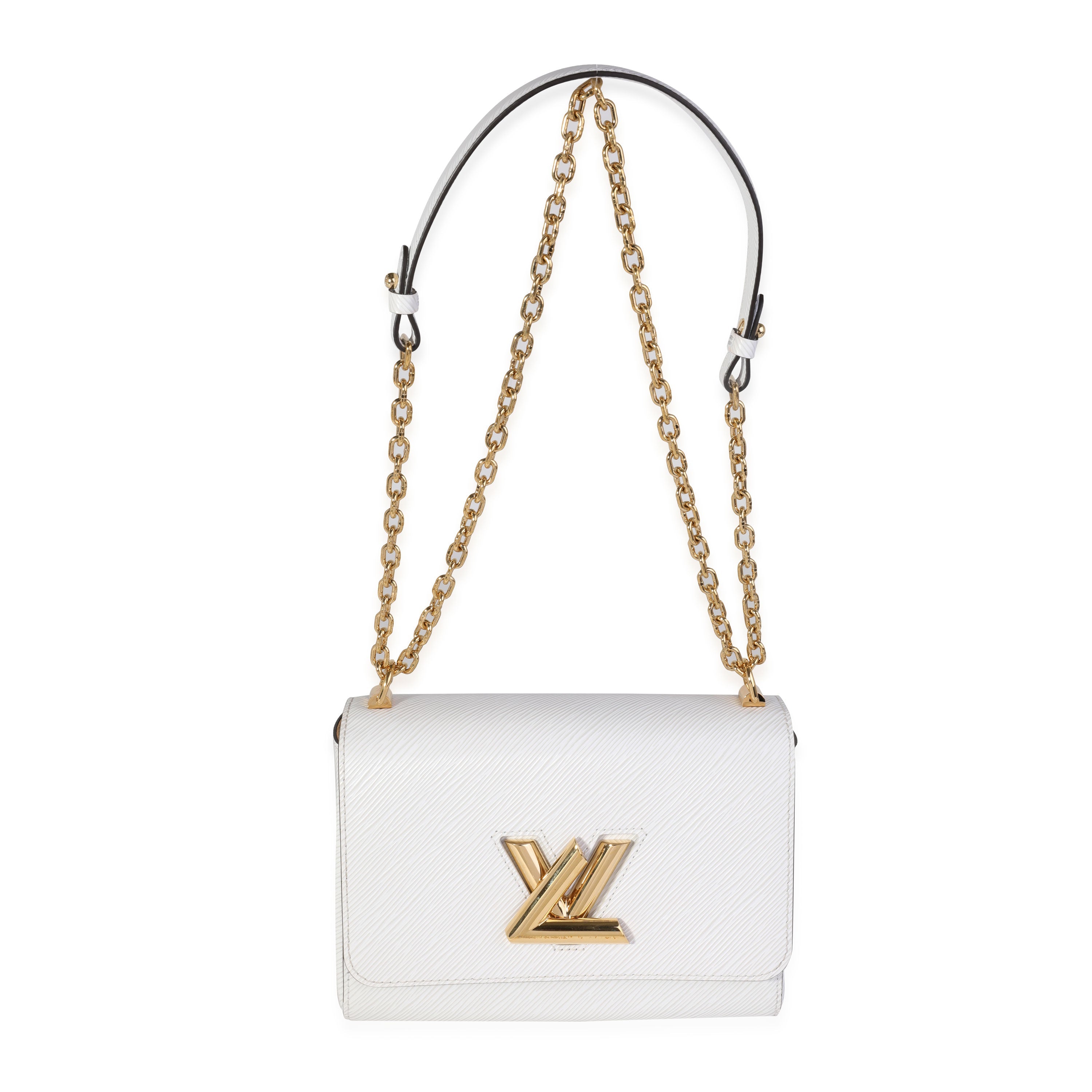 Louis Vuitton Louis Vuitton Blanc Epi Leather Twist MM