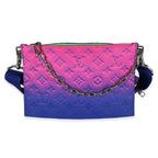 Louis Vuitton Louis Vuitton x Virgil Abloh Multicolor Monogram Taurillon Illusion Trio Pouch