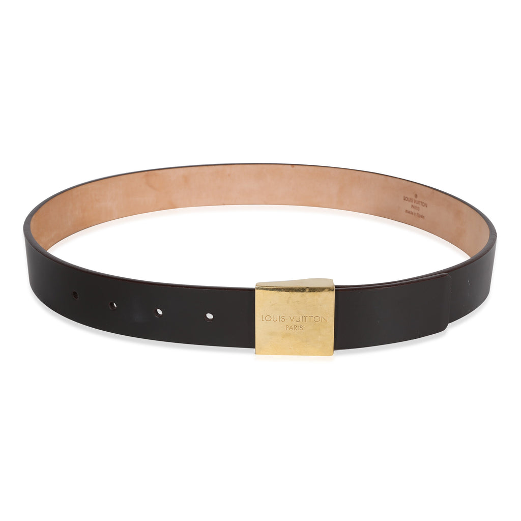 Louis Vuitton Louis Vuitton Dark Brown Smooth Leather Ceinture Belt
