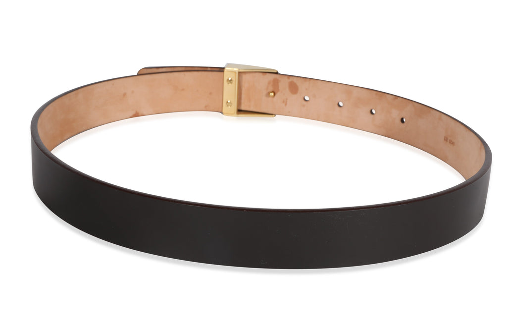 Louis Vuitton Louis Vuitton Dark Brown Smooth Leather Ceinture Belt