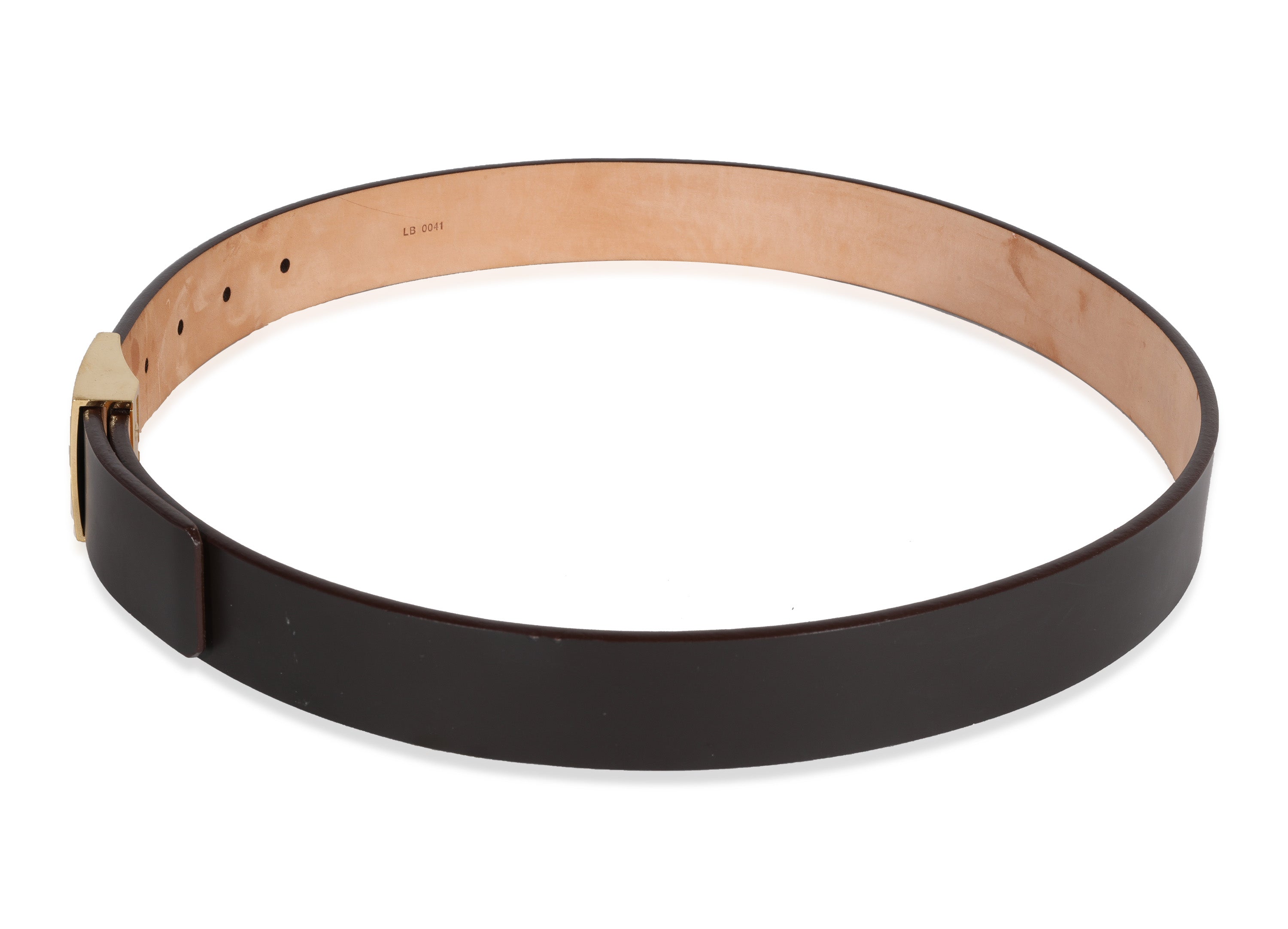Louis Vuitton Louis Vuitton Dark Brown Smooth Leather Ceinture Belt