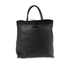 Saint Laurent Black Grained Leather Passamaneria Patti Tote