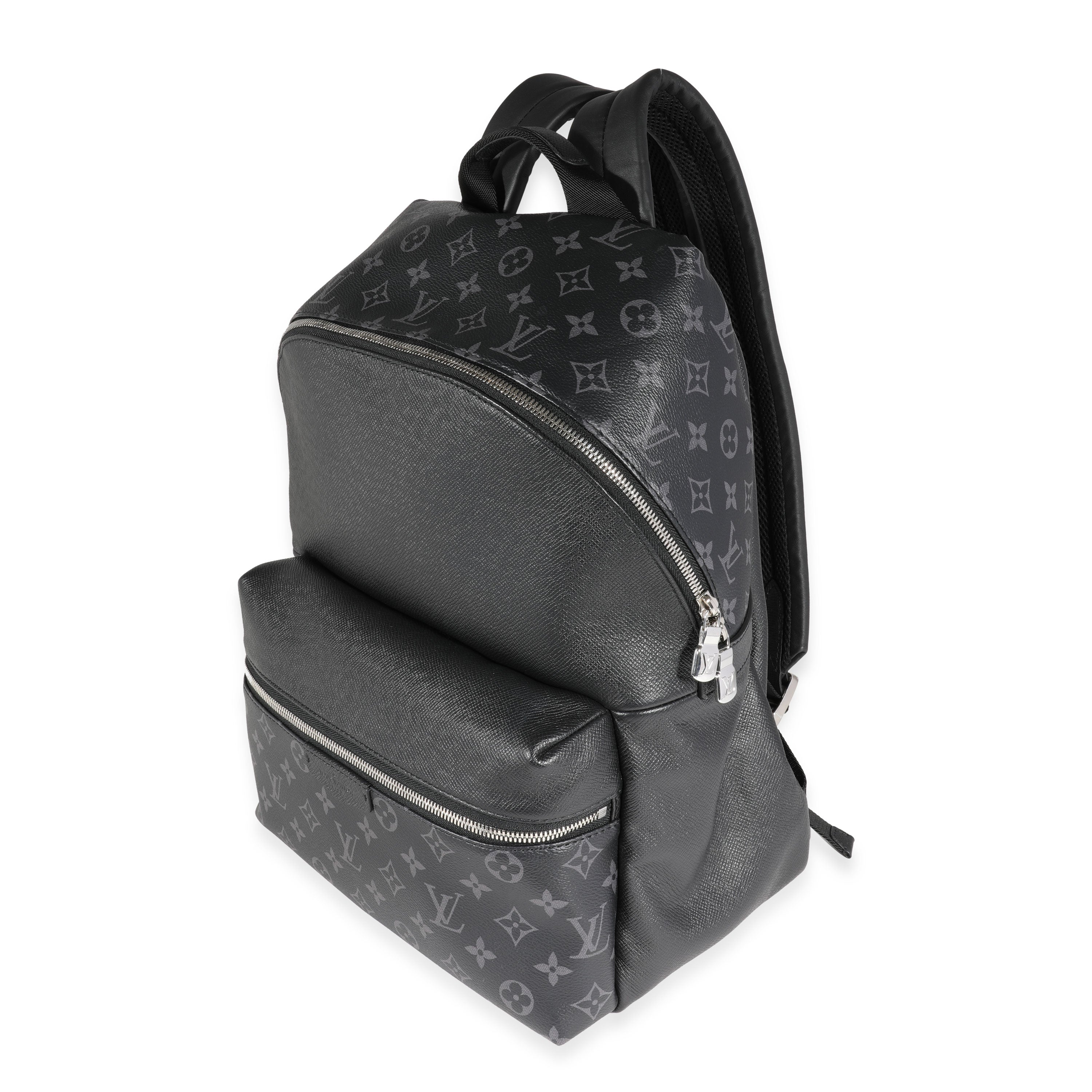 Louis Vuitton Louis Vuitton Black Monogram Eclipse & Taiga Discovery Backpack