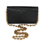 Louis Vuitton Louis Vuitton Black Blooming Flowers Epi Twist Chain Wallet