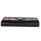Louis Vuitton Louis Vuitton Black Blooming Flowers Epi Twist Chain Wallet