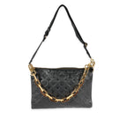 Louis Vuitton Louis Vuitton Black Monogram Puffy Lambskin Coussin MM