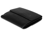 Louis Vuitton Louis Vuitton Black Epi Leather Porte-Monnaie Compact Wallet