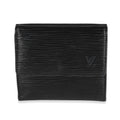 Louis Vuitton Louis Vuitton Black Epi Leather Porte-Monnaie Compact Wallet