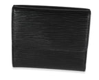 Louis Vuitton Louis Vuitton Black Epi Leather Porte-Monnaie Compact Wallet