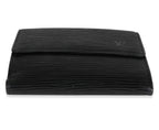 Louis Vuitton Louis Vuitton Black Epi Leather Porte-Monnaie Compact Wallet