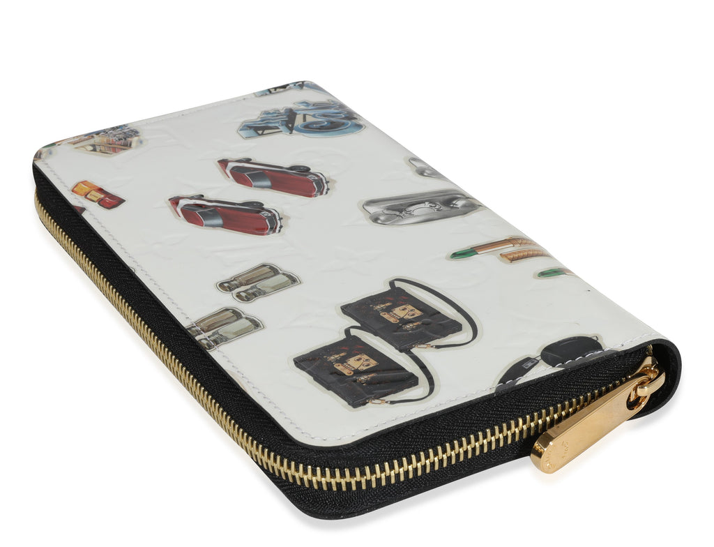 Louis Vuitton Louis Vuitton White Monogram Vernis Stickers Animation Wallet