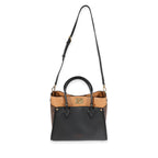 Louis Vuitton Louis Vuitton Monogram Canvas & Black Calfskin On My Side MM Tote
