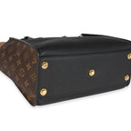 Louis Vuitton Louis Vuitton Monogram Canvas & Black Calfskin On My Side MM Tote