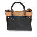 Louis Vuitton Louis Vuitton Monogram Canvas & Black Calfskin On My Side MM Tote
