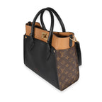 Louis Vuitton Louis Vuitton Monogram Canvas & Black Calfskin On My Side MM Tote