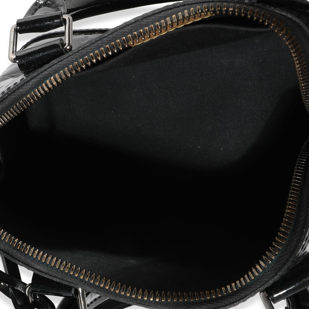 Louis Vuitton Louis Vuitton Black Magnetique Monogram Vernis Alma BB