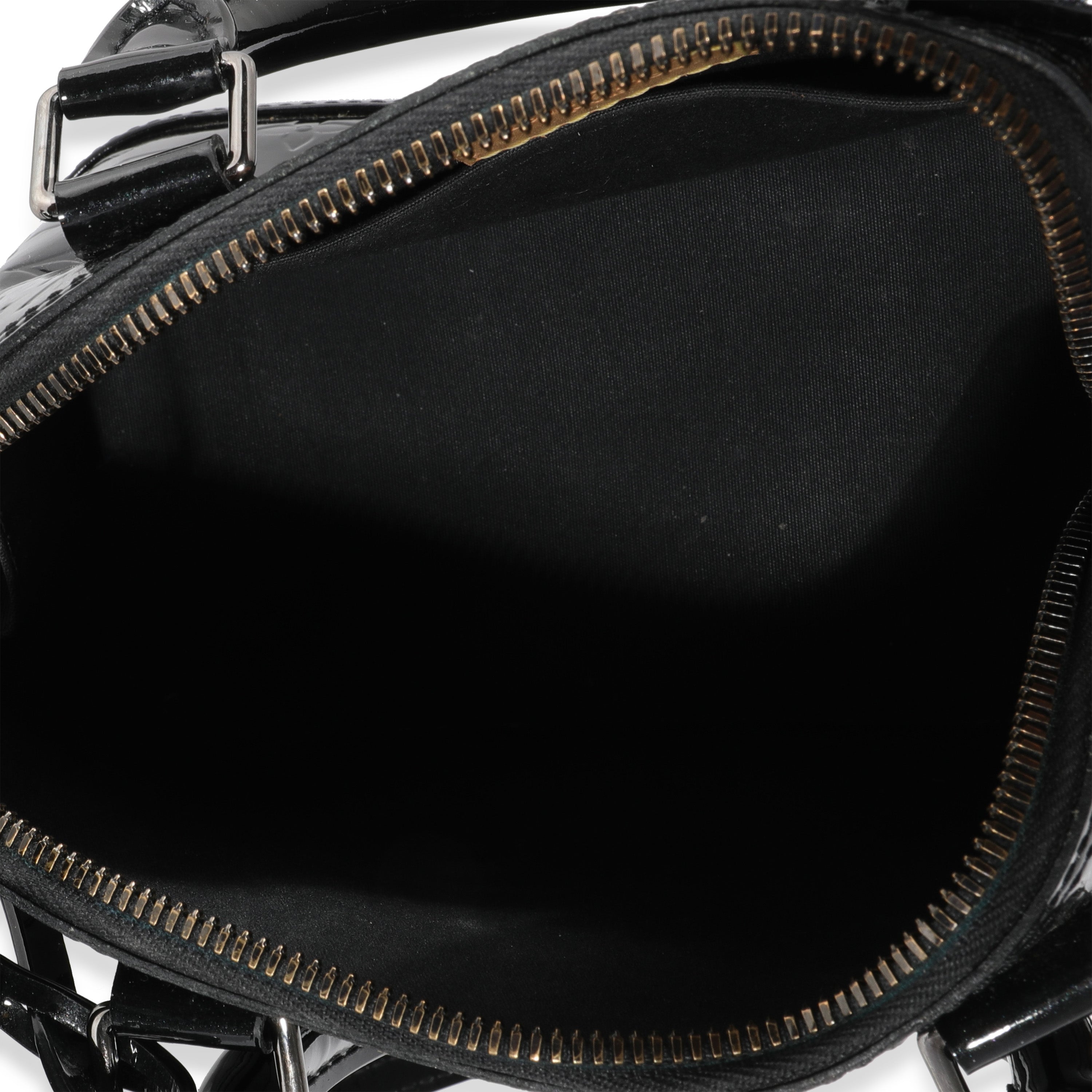 Louis Vuitton Louis Vuitton Black Magnetique Monogram Vernis Alma BB