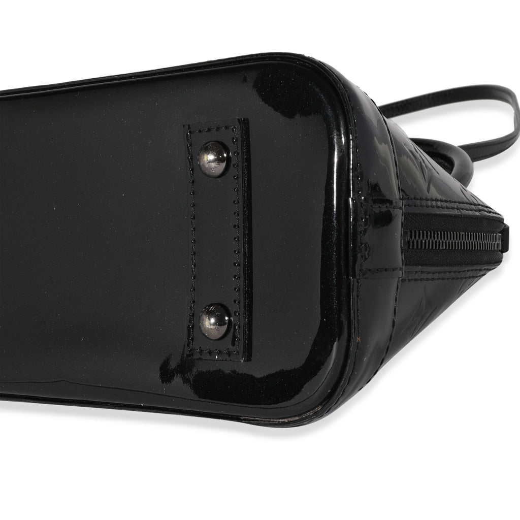 Louis Vuitton Louis Vuitton Black Magnetique Monogram Vernis Alma BB