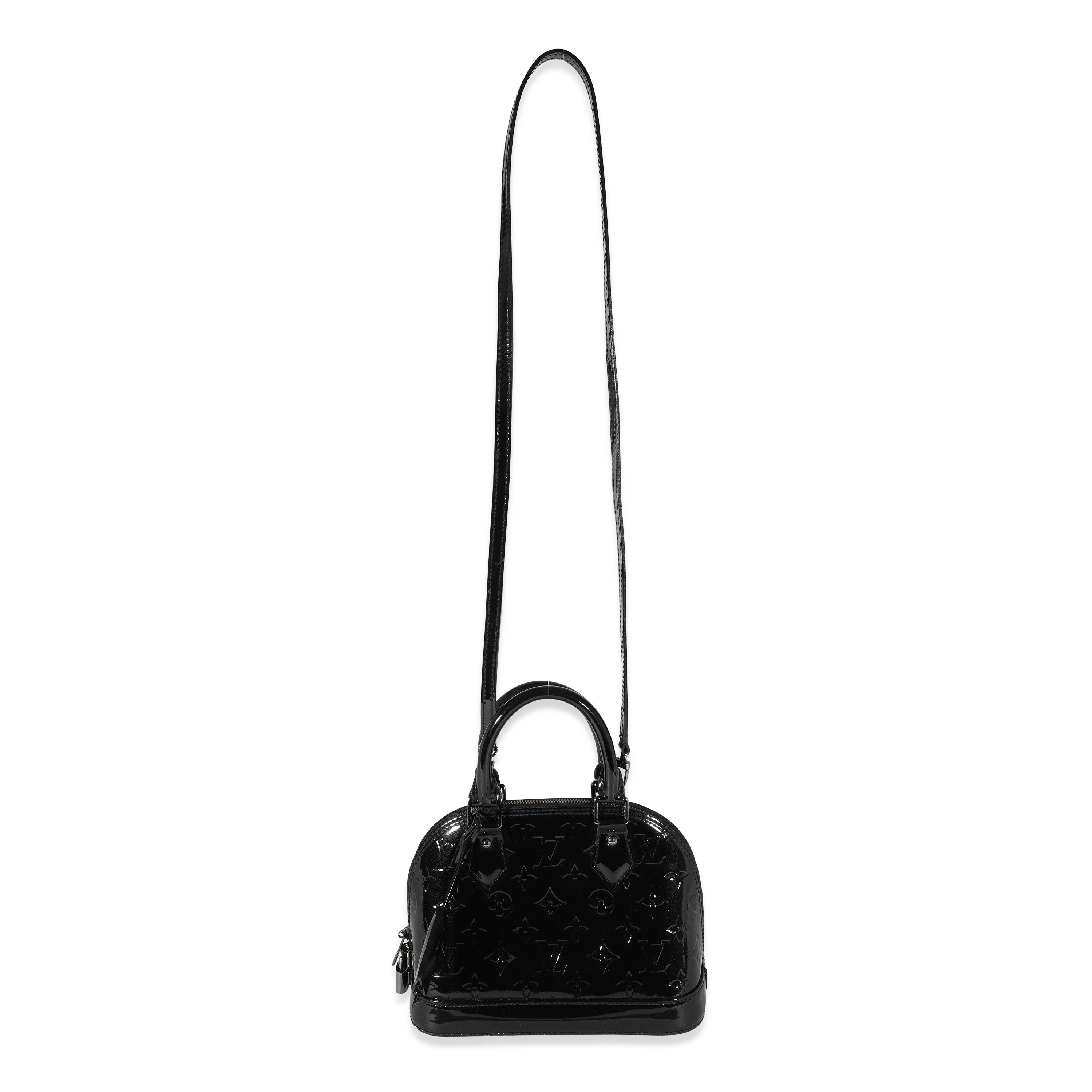 Louis Vuitton Louis Vuitton Black Magnetique Monogram Vernis Alma BB