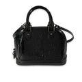 Louis Vuitton Louis Vuitton Black Magnetique Monogram Vernis Alma BB