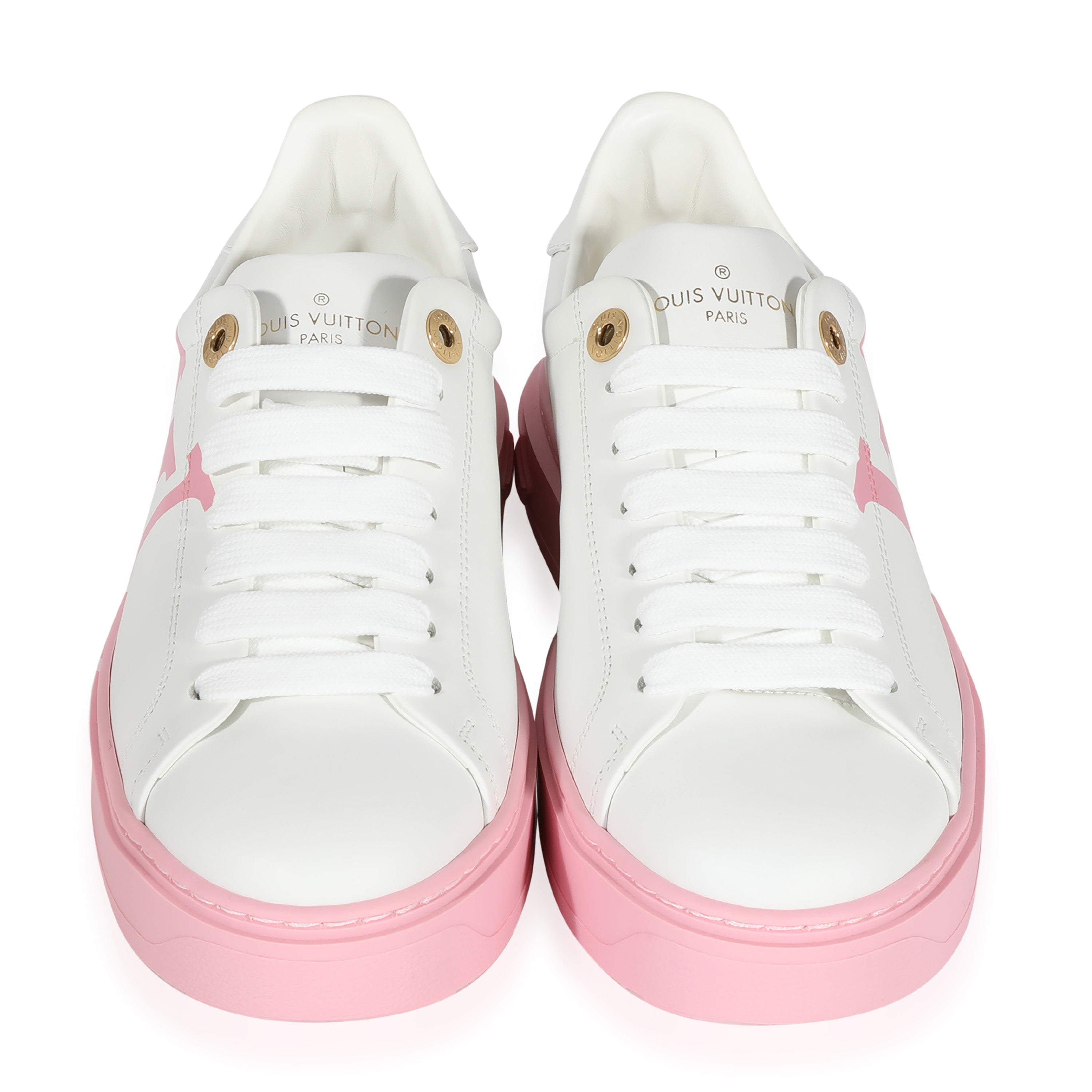Louis Vuitton Louis Vuitton -  Louis Vuitton Time Out Logo Print - White Pink (37 EUR)