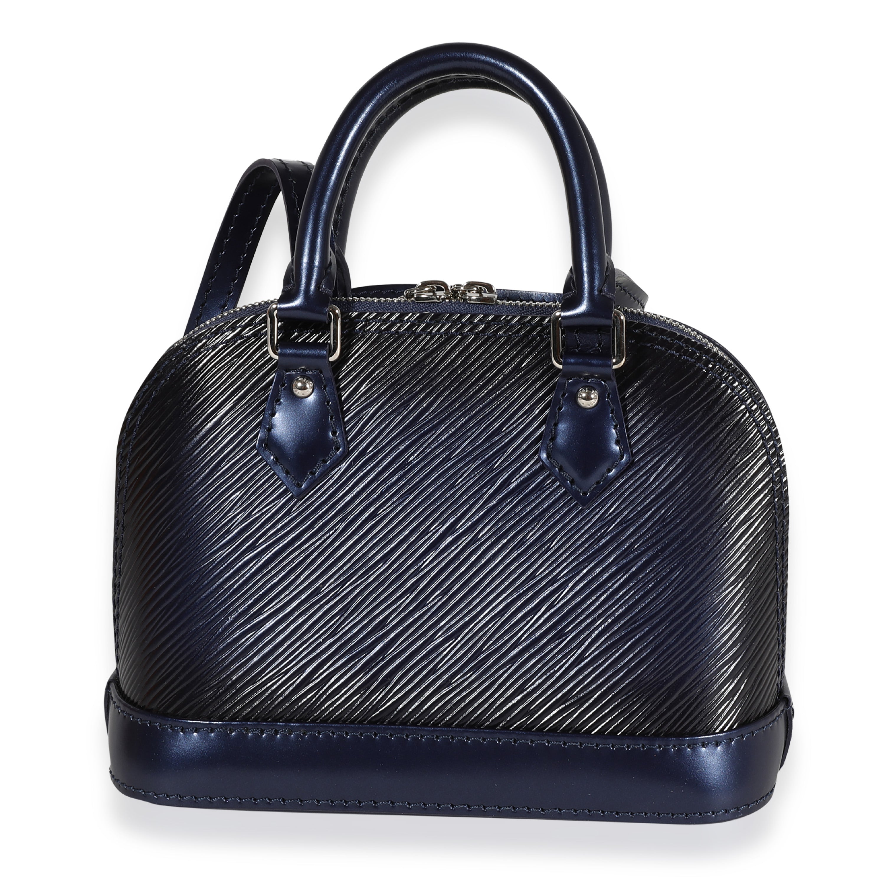 Louis Vuitton Louis Vuitton Navy Epi Sequin Flame Nano Alma