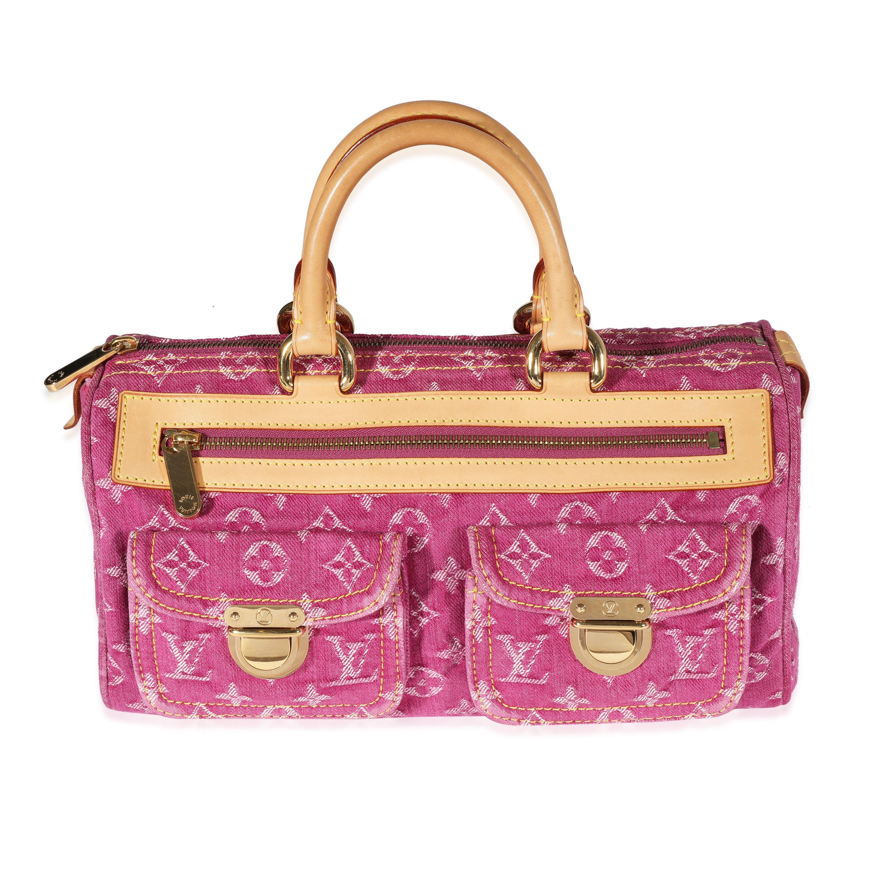 Louis Vuitton Louis Vuitton Fuchsia Monogram Denim Neo Speedy