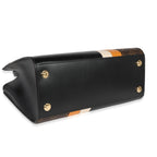 Louis Vuitton Louis Vuitton Black Smooth Calfskin & Monogram Canvas City Steamer MM