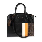 Louis Vuitton Louis Vuitton Black Smooth Calfskin & Monogram Canvas City Steamer MM